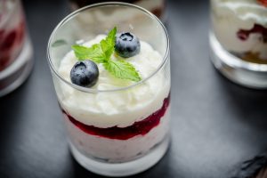 Borůvková panna cotta